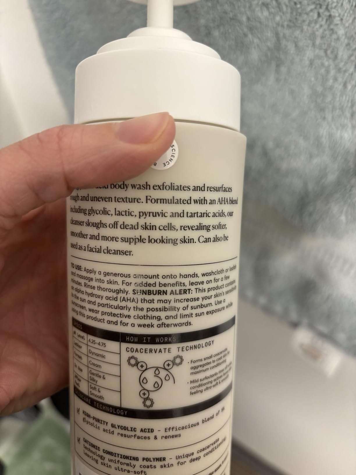 your body wash as both a scientific breakthrough and a sensorial delight.